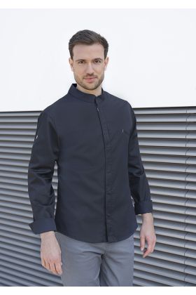 Kochjacke Modern-Touch schwarz