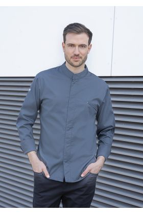 Kochjacke Modern-Touch anthrazit
