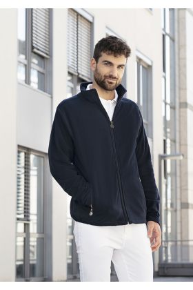 Herren Workwear Fleecejacke Warm-Up, aus nachhaltigem Material marine