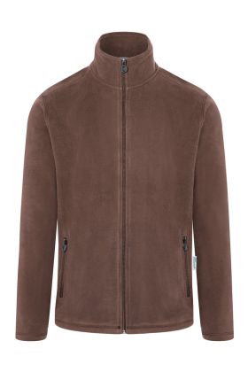Herren Workwear Fleecejacke Warm-Up, aus nachhaltigem Material hellbraun