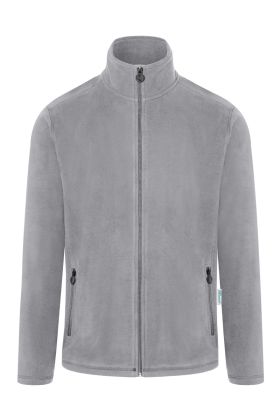 Herren Workwear Fleecejacke Warm-Up, aus nachhaltigem Material platingrau
