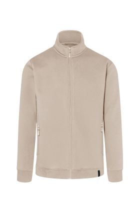 Herren Workwear Sweatjacke Soft-Face, aus nachhaltigem Material sand