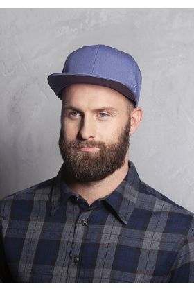 Flat Cap Jeans-Style vintage blue