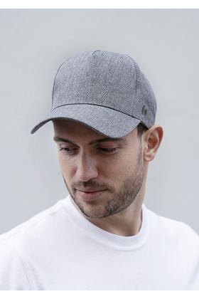 Baseball Cap, aus nachhaltigem Material, Recyceltes Polyester grau meliert