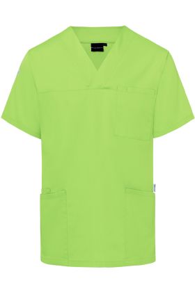 Kurzarm Herren-Schlupfkasack Essential, aus nachhaltigem Material kiwi
