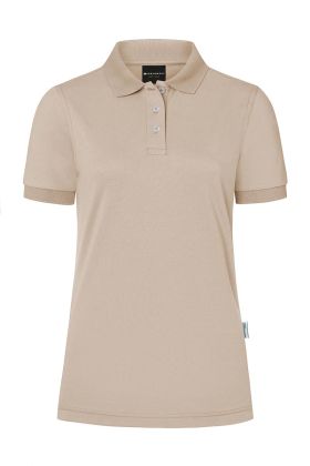 Damen Workwear Poloshirt Modern-Flair, aus nachhaltigem Material sand