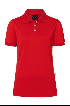 Damen Workwear Poloshirt Modern-Flair, aus nachhaltigem Material rot
