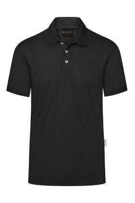 Herren Workwear Poloshirt Modern-Flair, aus nachhaltigem Material schwarz