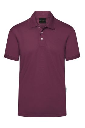 Herren Workwear Poloshirt Modern-Flair, aus nachhaltigem Material aubergine