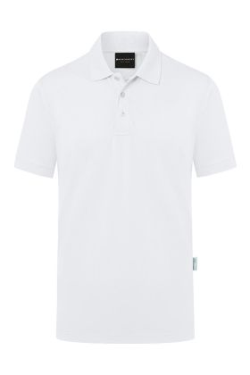 Herren Workwear Poloshirt Modern-Flair, aus nachhaltigem Material weiß