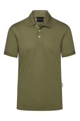 Herren Workwear Poloshirt Modern-Flair, aus nachhaltigem Material moosgrün