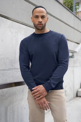 Herren Workwear Sweatshirt Soft-Face, aus nachhaltigem Material marine