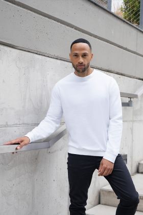 Herren Workwear Sweatshirt Soft-Face, aus nachhaltigem Material weiß