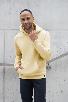 Herren Workwear Sweat Hoodie Soft-Face, aus nachhaltigem Material pastellgelb