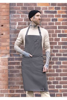 Latzschürze Denim-Style ROCK CHEF®-Stage2 vintage black