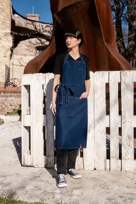 Latzschürze Denim ROCK CHEF®-Stage2 denim blue