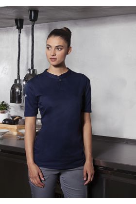 Kurzarm Damen-Arbeitsshirt Performance marine