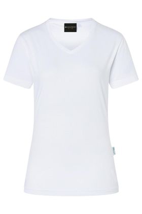 Damen Workwear T-Shirt Casual-Flair, aus nachhaltigem Material weiß