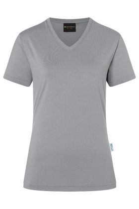 Damen Workwear T-Shirt Casual-Flair, aus nachhaltigem Material platingrau