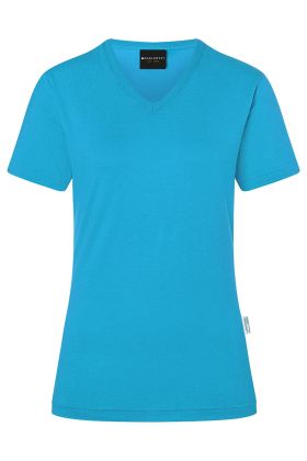 Damen Workwear T-Shirt Casual-Flair, aus nachhaltigem Material pazifikblau