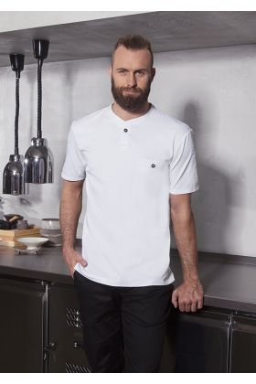 Kurzarm Arbeitsshirt Performance weiß