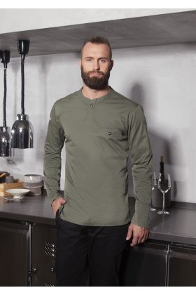 Langarm Arbeitsshirt Performance salbei