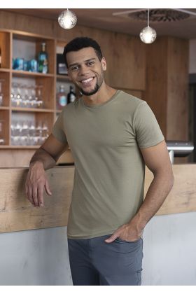 Herren Workwear T-Shirt Casual-Flair, aus nachhaltigem Material salbei