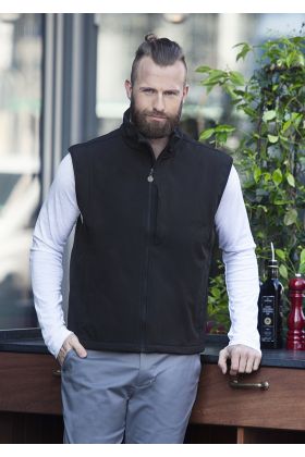 Herren Softshellweste Classic schwarz