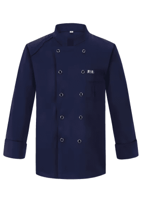 Kochjacke Langarm Blau