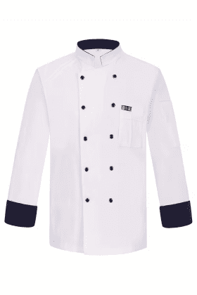 Kochjacke Langarm weiss