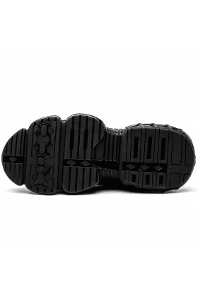 Sicherheitsschuh mit Stahlkappe und rutschfester Sohle schwarz