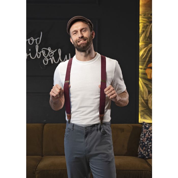 Hosenträger Urban-Classic aubergine