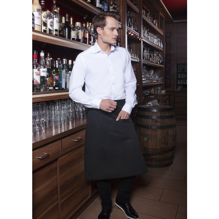 Bistroschürze Basic mit Tasche schwarz
