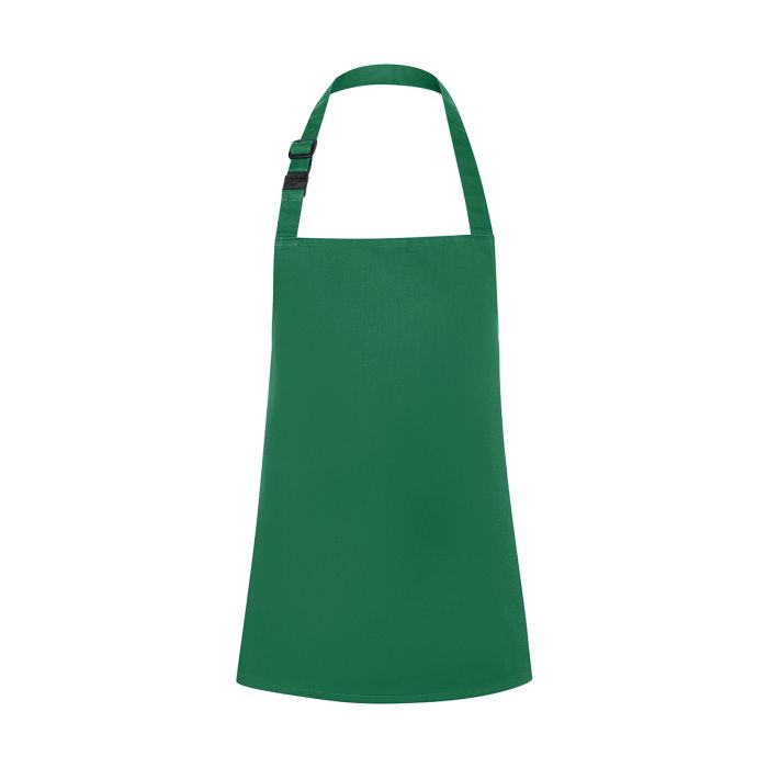 Kinderlatzschürze Basic mit Schnalle waldgrün