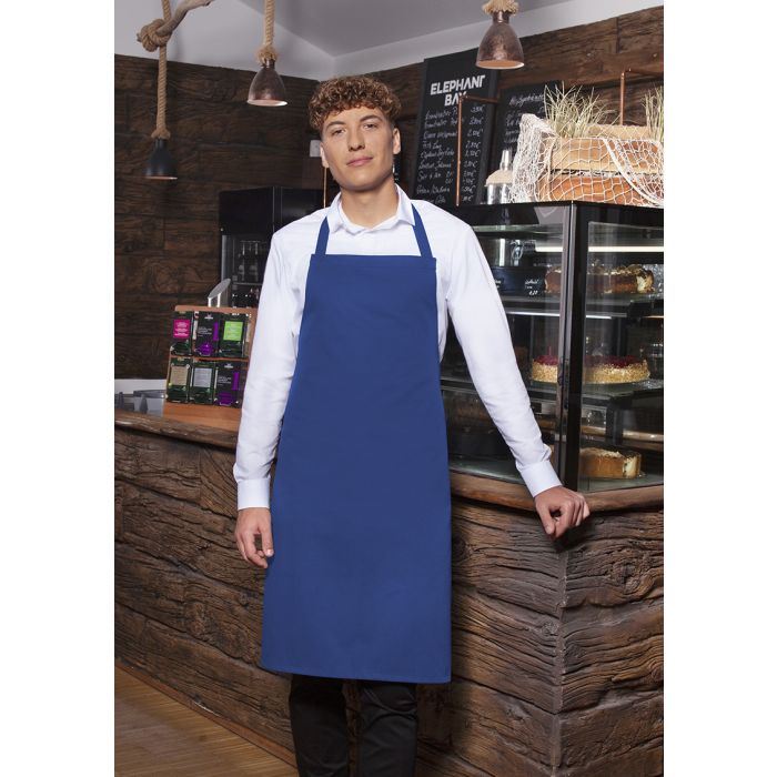 Latzschürze Basic blau