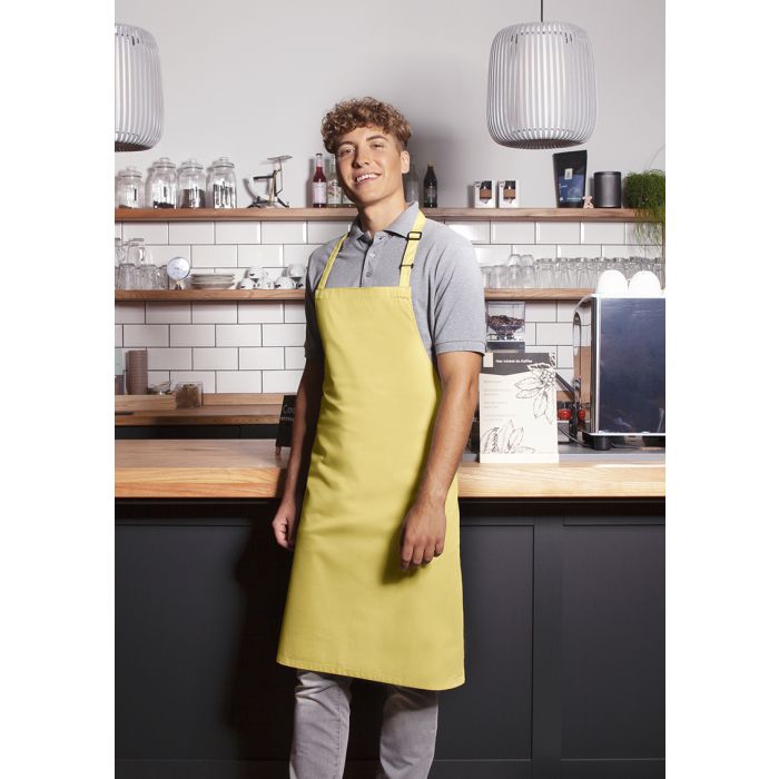 Latzschürze Basic mit Schnalle sonnengelb