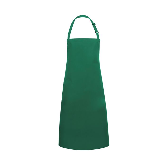 Wasserabweisende Latzschürze Basic mit Schnalle waldgrün