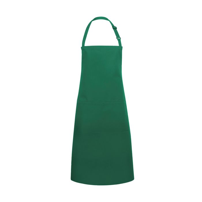 XXL-Latzschürze Basic in Übergröße mit Schnalle und Tasche waldgrün