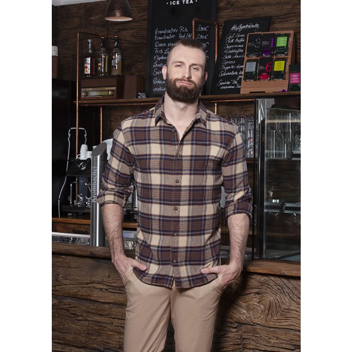 Herren Karohemd Urban-Trend sahara