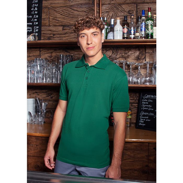 Herren Workwear Poloshirt Basic waldgrün