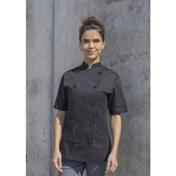 Damenkochjacke Pauline schwarz