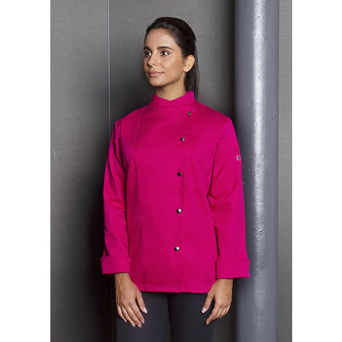 Damenkochjacke Larissa pink
