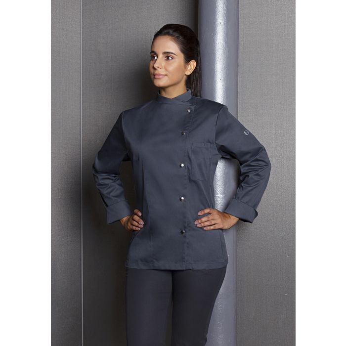 Damenkochjacke Larissa anthrazit