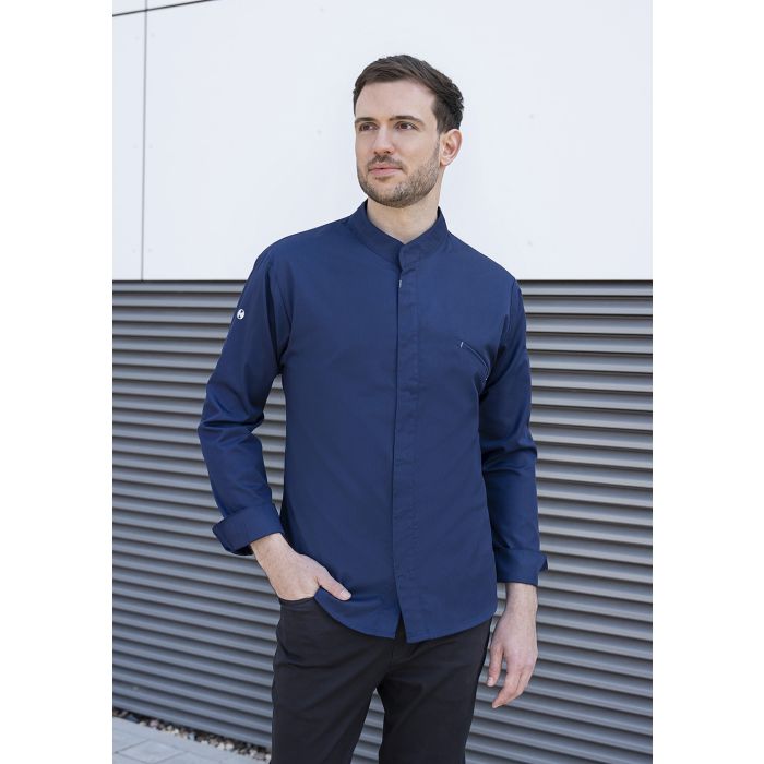 Kochjacke Modern-Touch marine