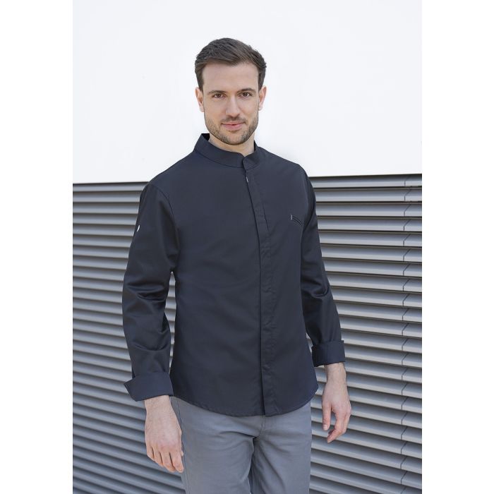 Kochjacke Modern-Touch schwarz