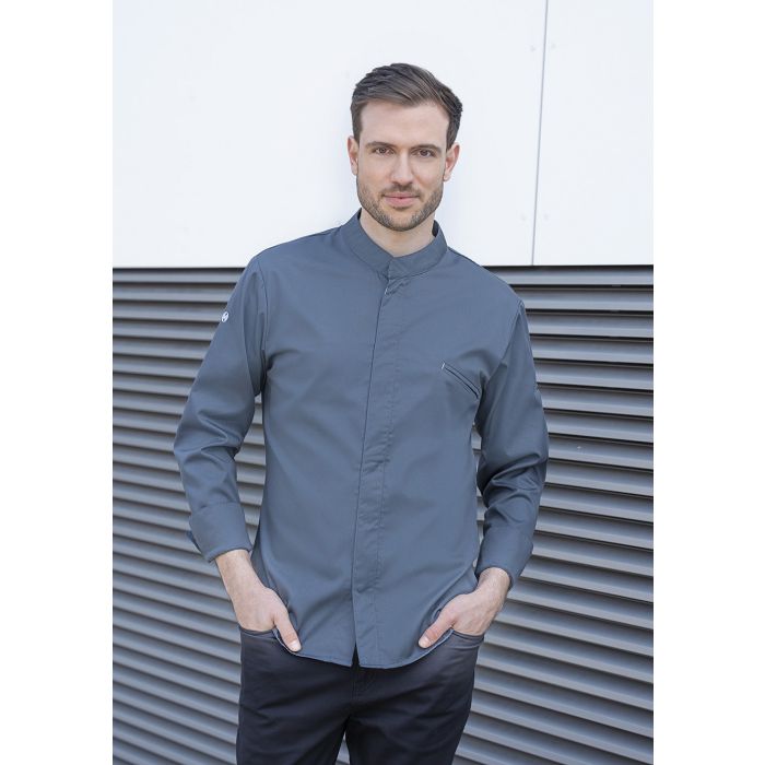 Kochjacke Modern-Touch anthrazit