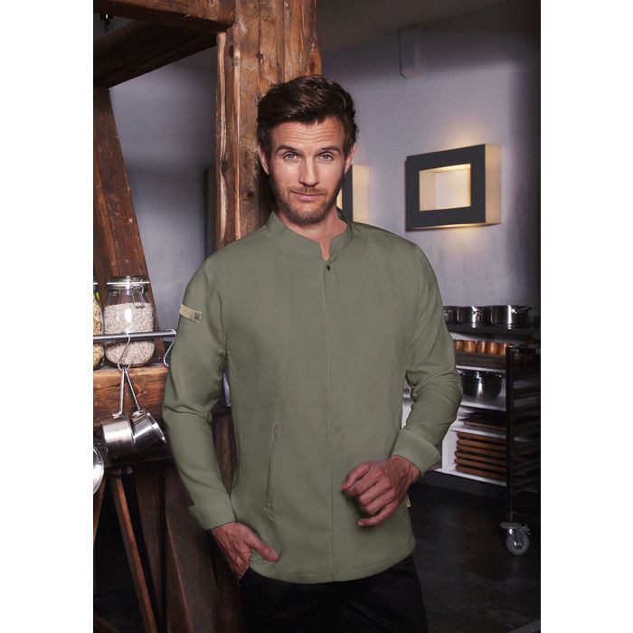 Kochjacke Green-Generation, aus nachhaltigem Material salbei