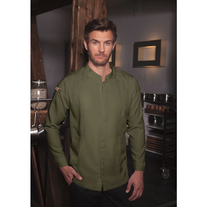 Kochjacke Green-Generation, aus nachhaltigem Material moosgrün
