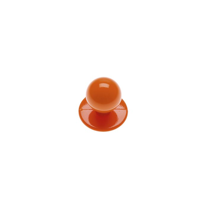 Kugelknöpfe Orange, 12 Stück / Pack