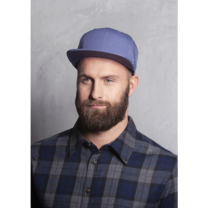 Flat Cap Jeans-Style vintage blue
